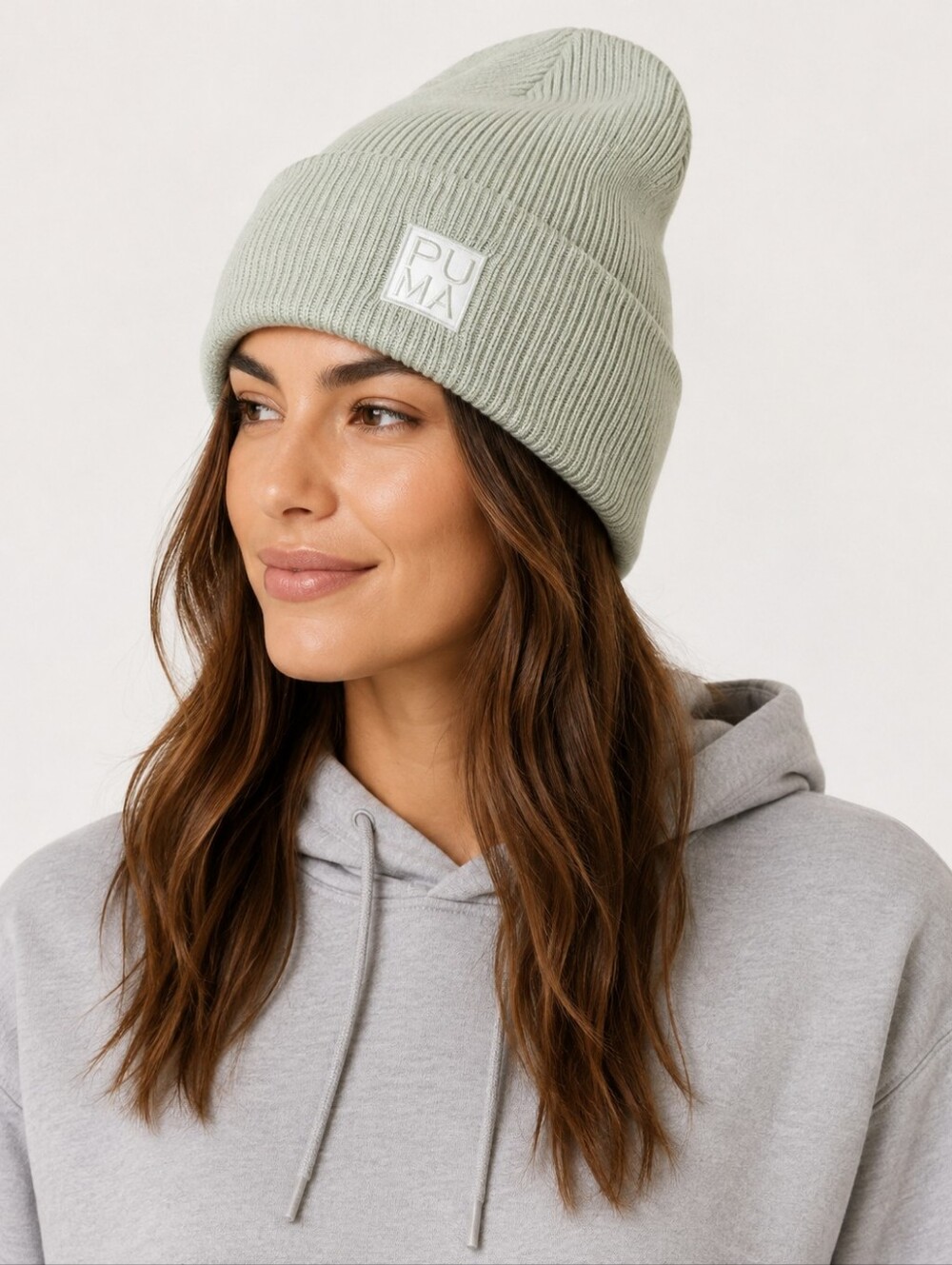 PUMA | Women's Infuse Frosty Green Ribbed Cuffed Beanie NWT